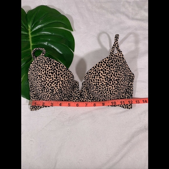 NEW $30 Shade & Shore Animal Light Lift Wire‎ Ribbed Bikini Top [ SZ 34C ] - Picture 7 of 12